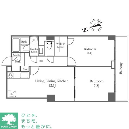 リバーシティ21新川の物件間取画像